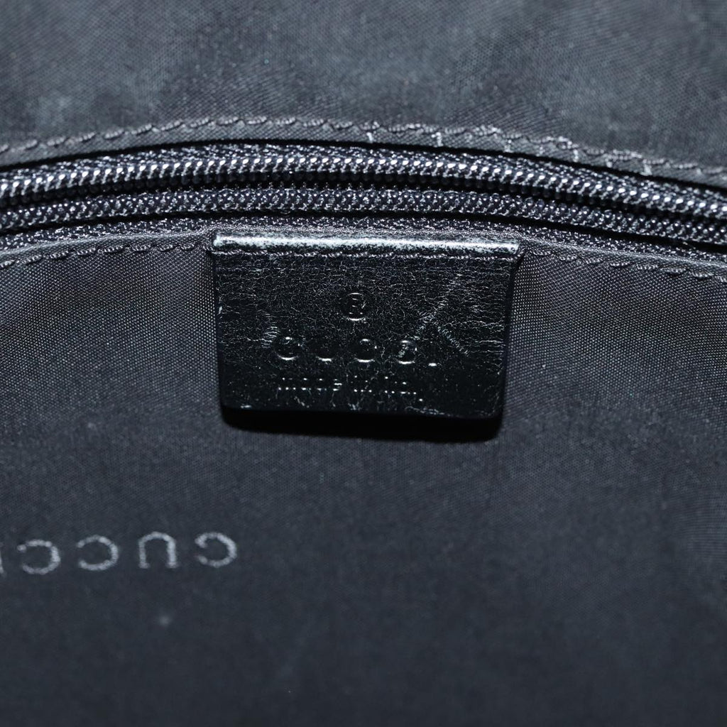 GUCCI Shoulder Bag Leather Black Silver 001 3766 3444 83972