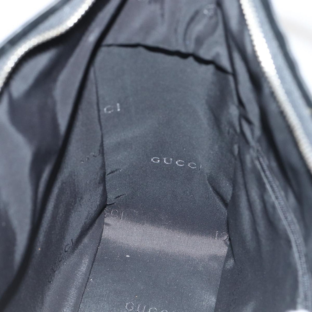 GUCCI Shoulder Bag Leather Black Silver 001 3766 3444 83972