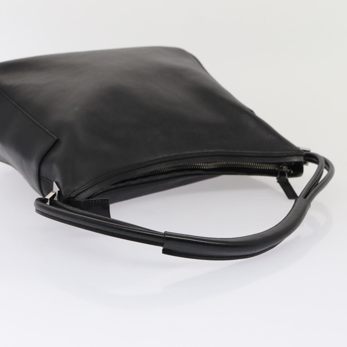 GUCCI Shoulder Bag Leather Black Silver 001 3766 3444 83972