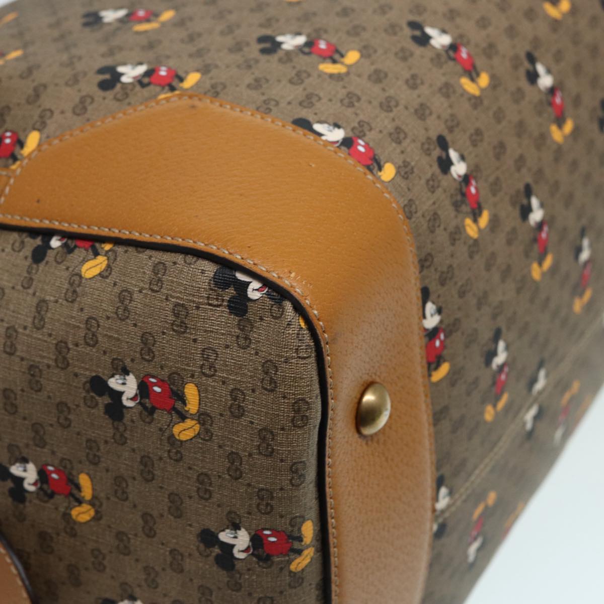 GUCCI Micro GG Supreme Disney Collaboration Bag PVC Brown 547953 83984