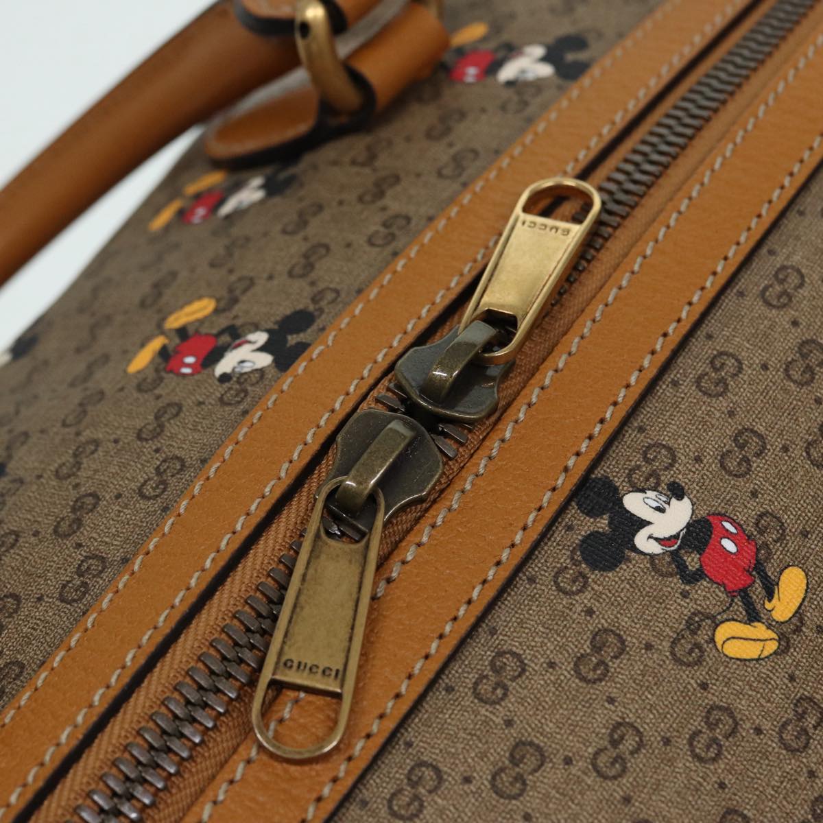 GUCCI Micro GG Supreme Disney Collaboration Bag PVC Brown 547953 83984