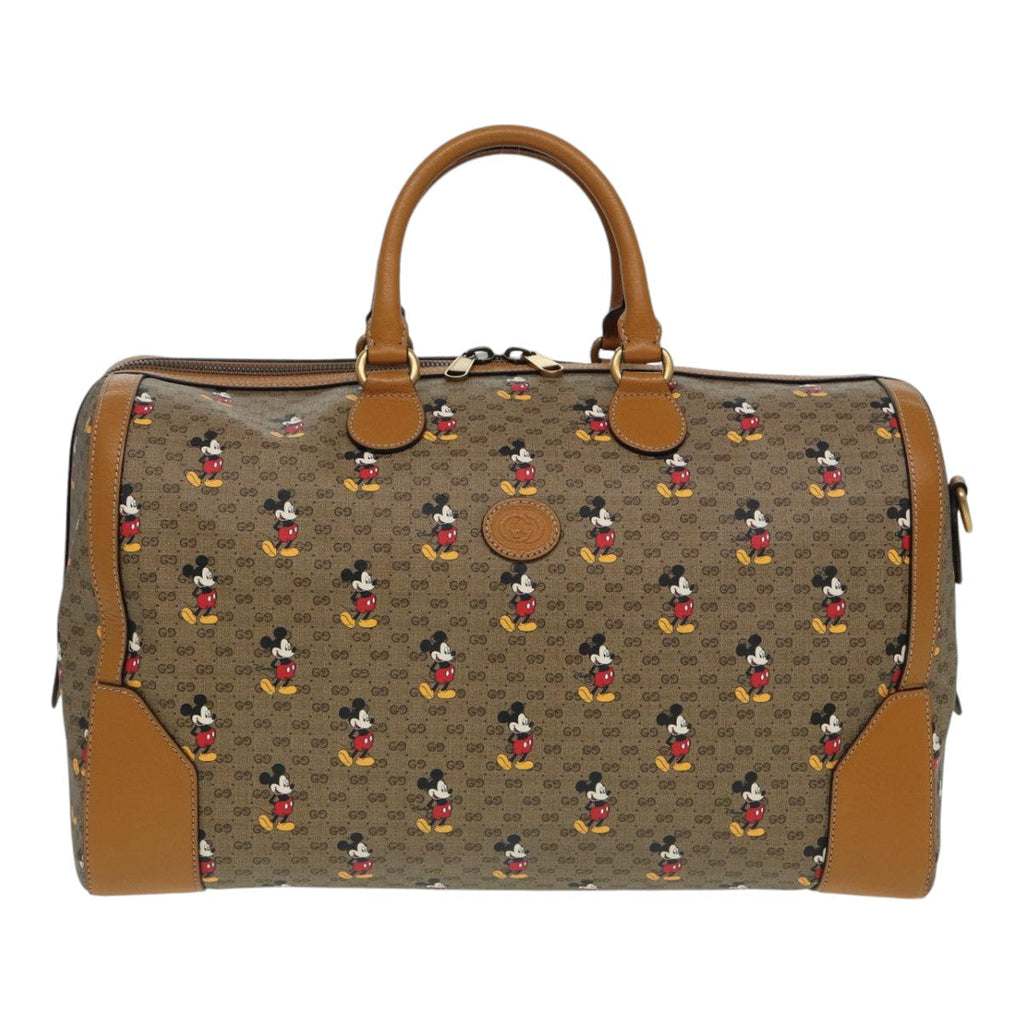 GUCCI Micro GG Supreme Disney Collaboration Bag PVC Brown 547953 83984