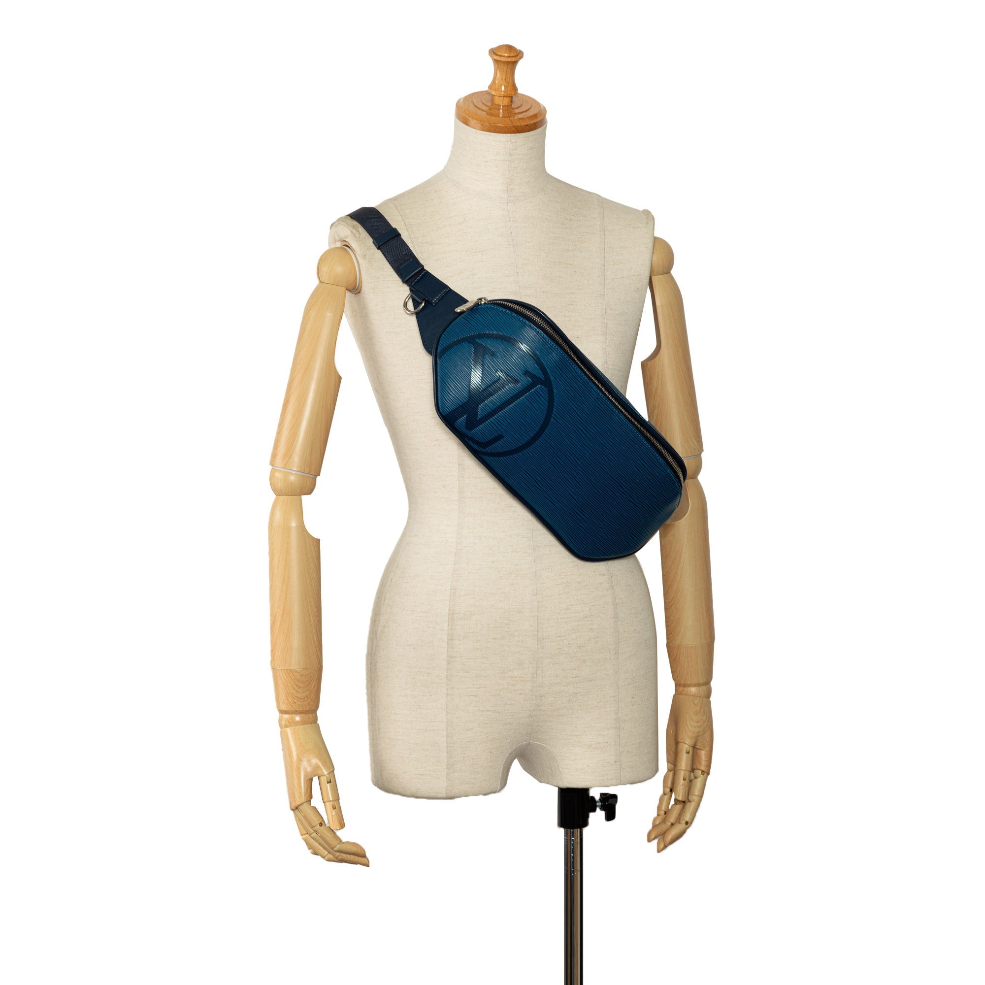 Blue Louis Vuitton Epi Initials Belt Bag