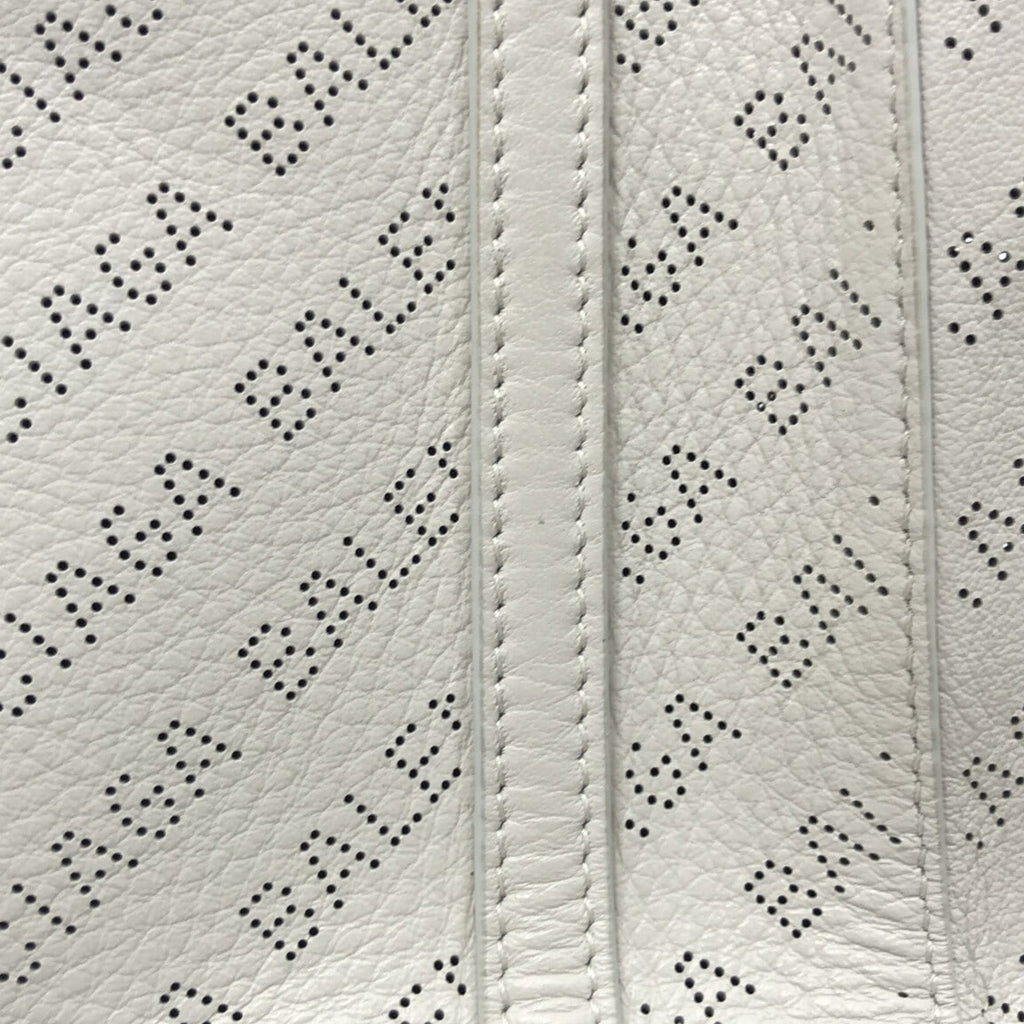 White Balenciaga XXS Everyday Perforated Leather Shopping Tote Bag Satchel