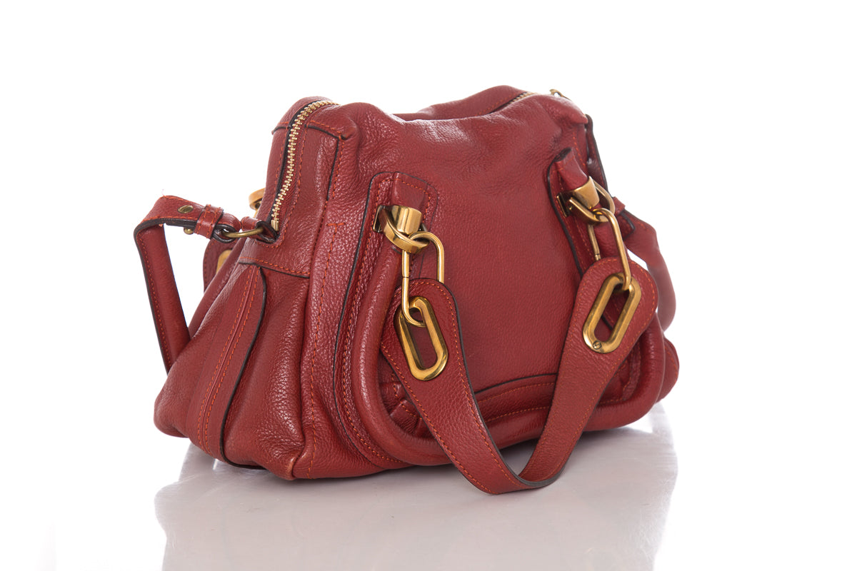 Chloe Red Paraty Handbag