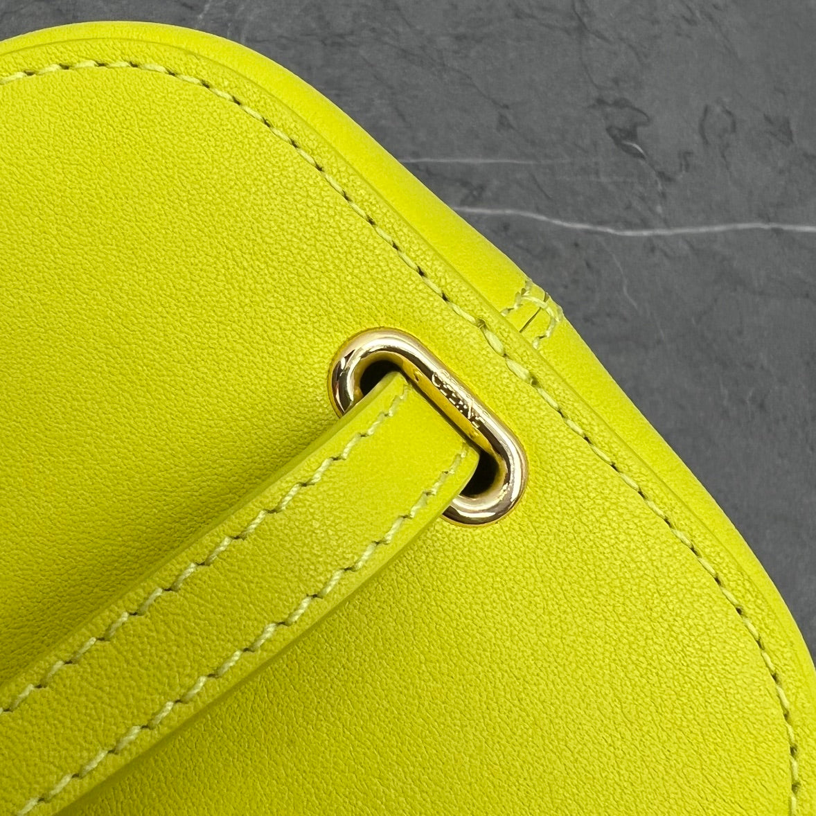 CE Small Box Cuir Triomphe Yellow For Women 4in/11cm 