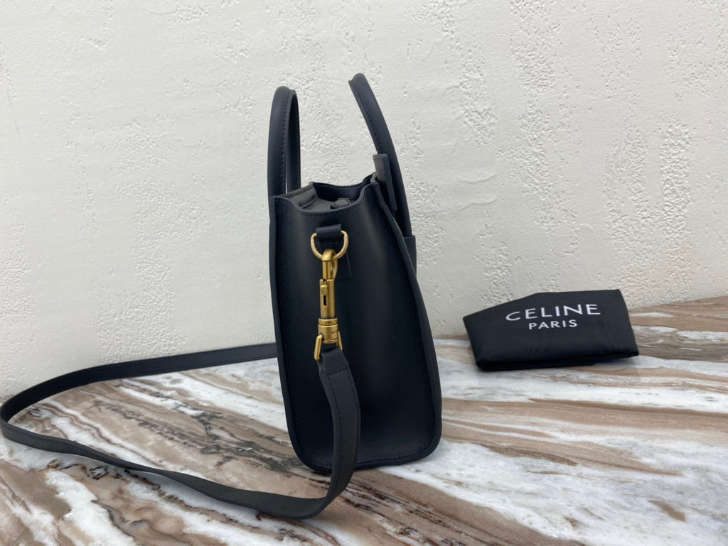 GLAMI Nano LuGucciage Bag In Drummed Black For Women 8in/20cm 189243HSC.38NO