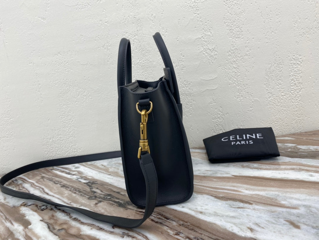 GLAMI Nano LuGucciage Bag In Drummed Black For Women 8in/20cm 189243HSC.38NO