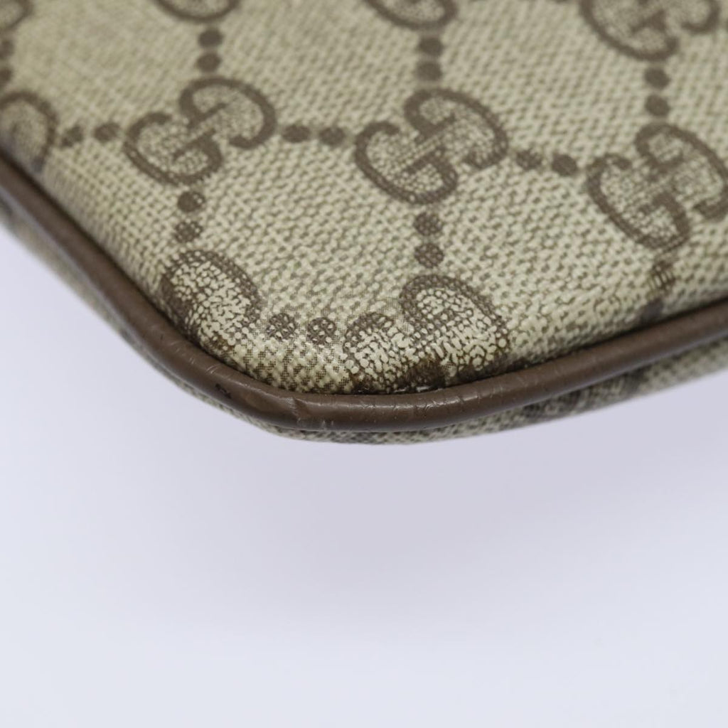 GUCCI GG Supreme Web Sherry Line Shoulder Bag PVC Beige 904 02 047 84221