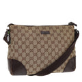 GUCCI GG Canvas Shoulder Bag Beige 114273 84223