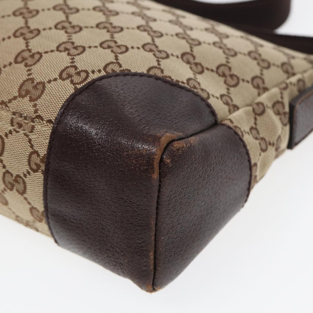 GUCCI GG Canvas Shoulder Bag Beige 114273 84223