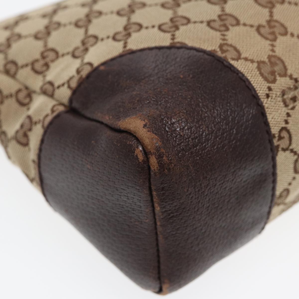 GUCCI GG Canvas Shoulder Bag Beige 114273 84223