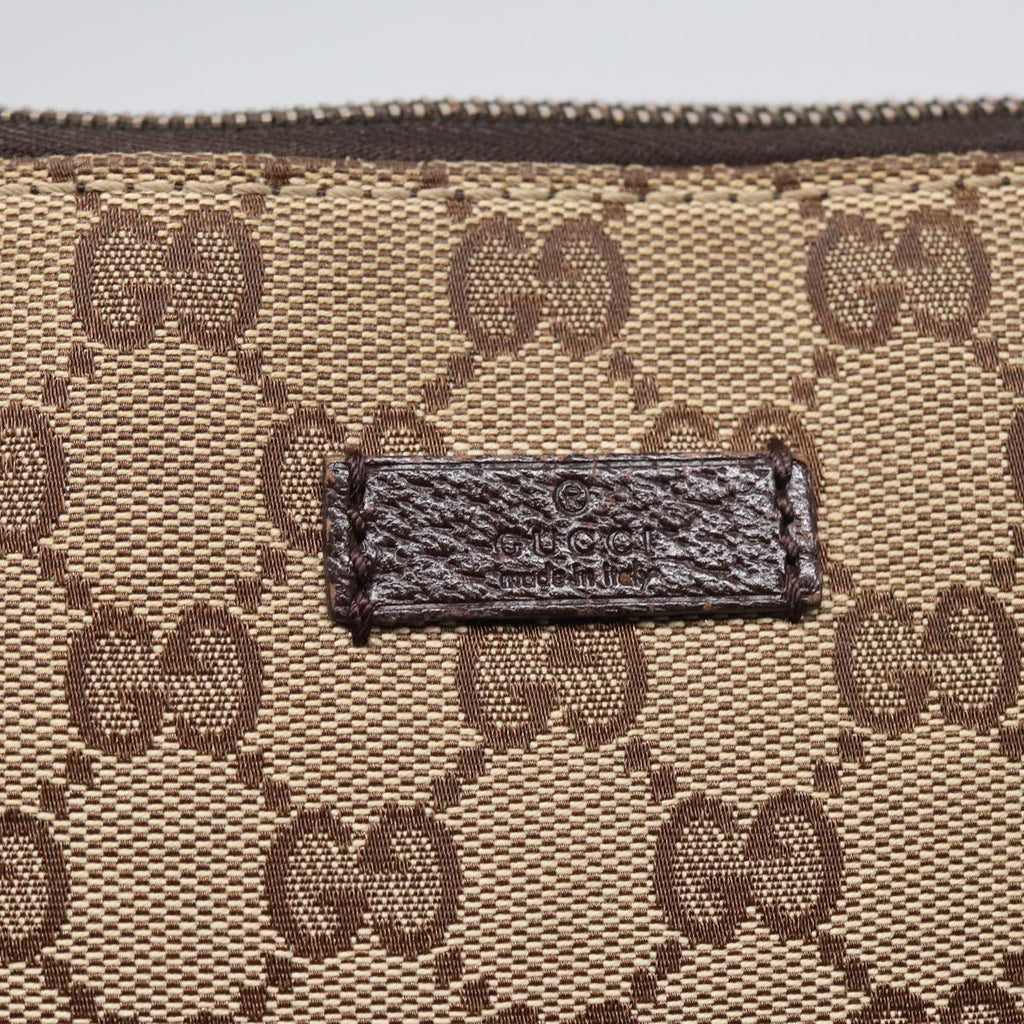 GUCCI GG Canvas Shoulder Bag Beige 114273 84223