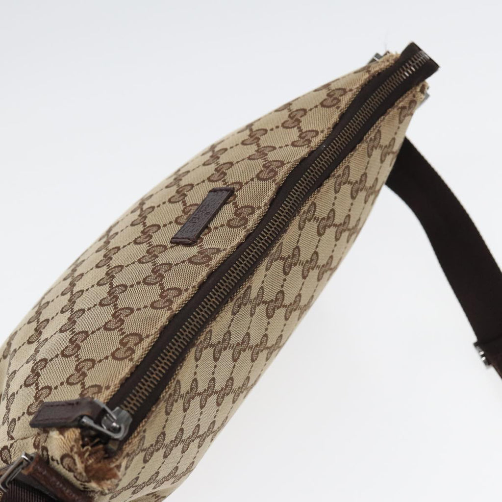 GUCCI GG Canvas Shoulder Bag Beige 114273 84223