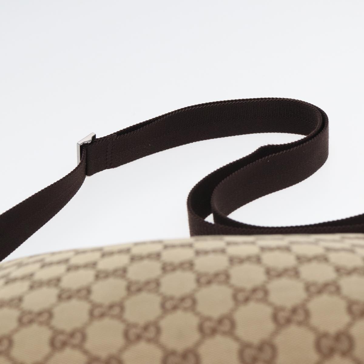 GUCCI GG Canvas Shoulder Bag Beige 114273 84223