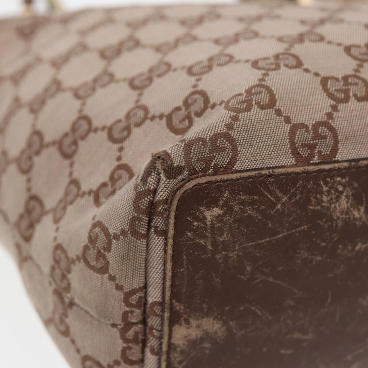 GUCCI GG Canvas Tote Bag Pink 002 1099 84227