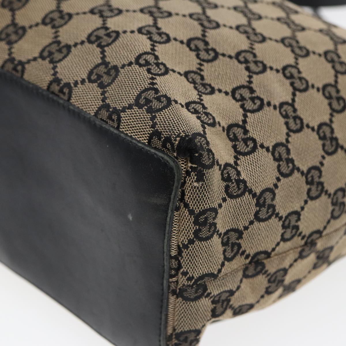 GUCCI GG Canvas Tote Bag Navy 002 1098 84228