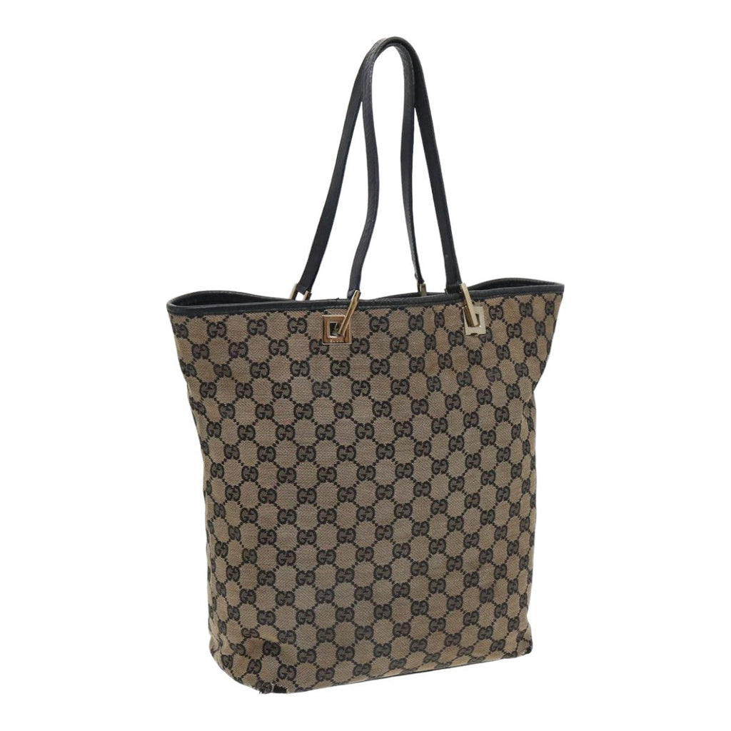 GUCCI GG Canvas Tote Bag Navy 002 1098 84228