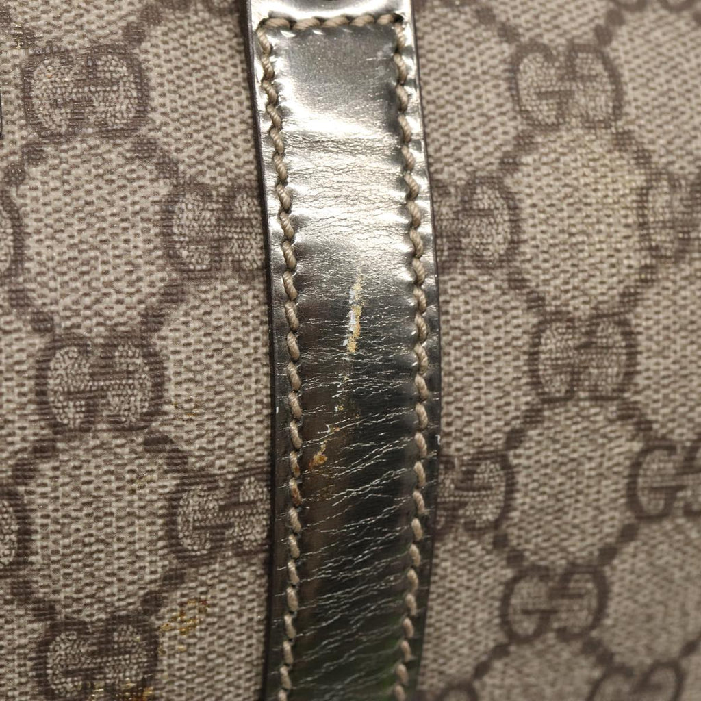 GUCCI GG Supreme Boston Bag PVC Beige 193602 84231