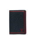 Louis Vuitton Taiga Organizer Du Posch Cardcase Passcase M63408 Blue Marine Navy Red Leather Men LOUIS VUITTON