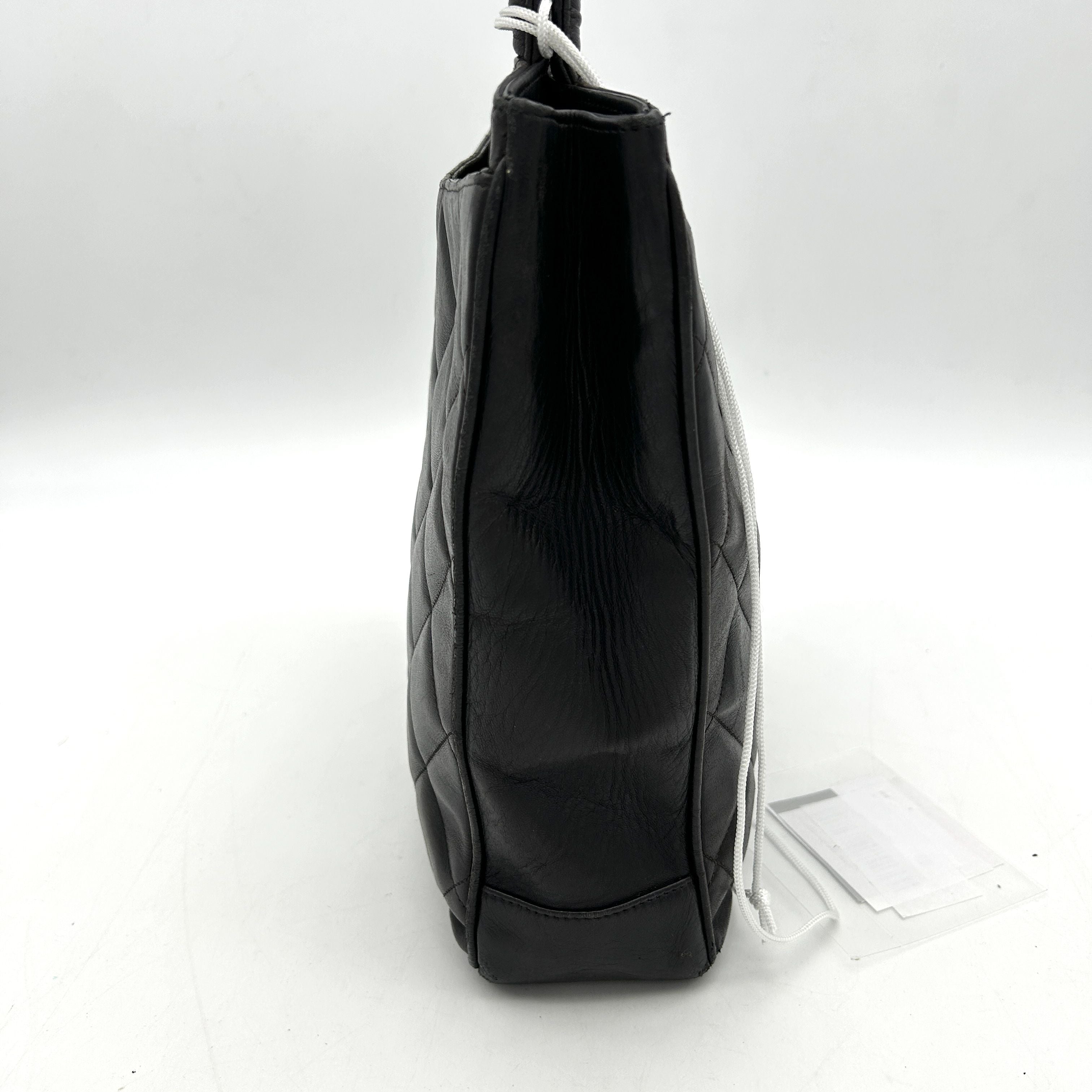Chanel Black Caviar Leather Tote Bag LA6332