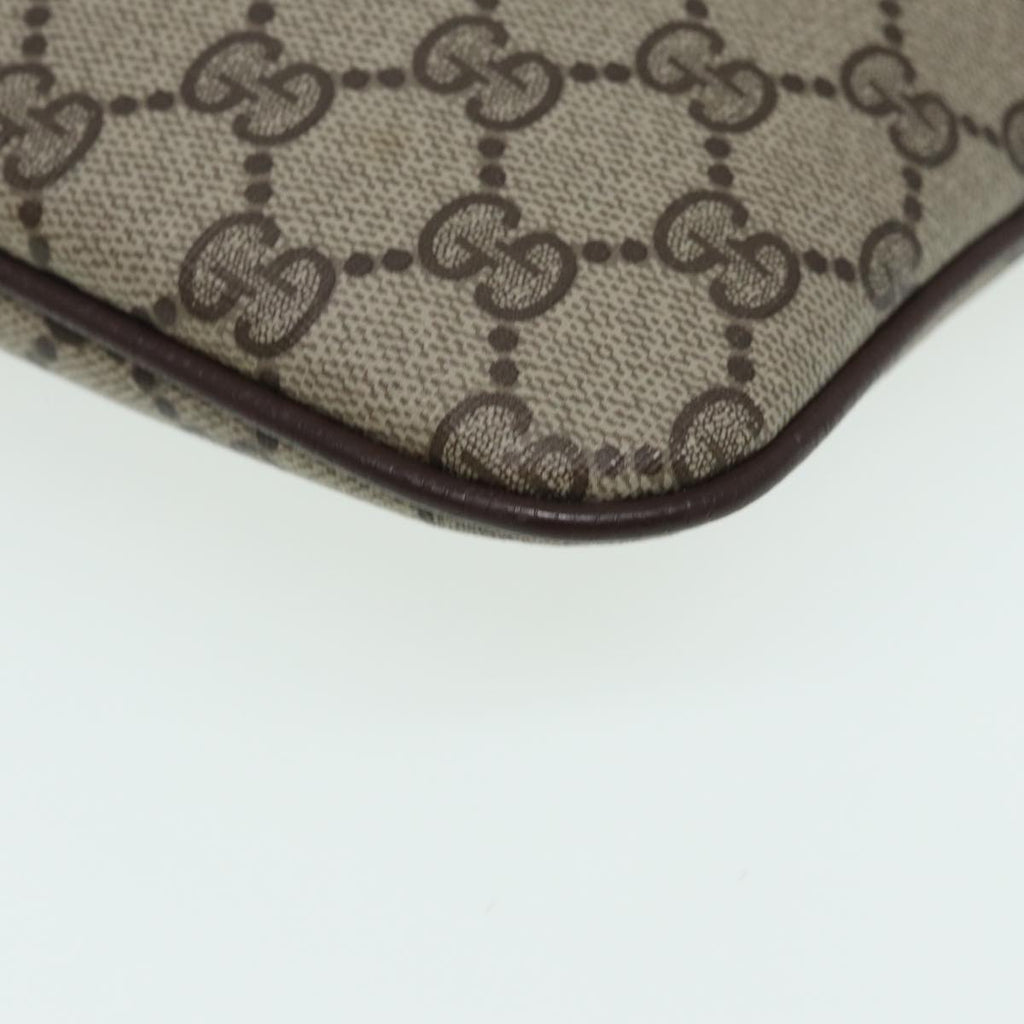 GUCCI GG Canvas Web Sherry Line Shoulder Bag PVC Beige 904 02 047 84424