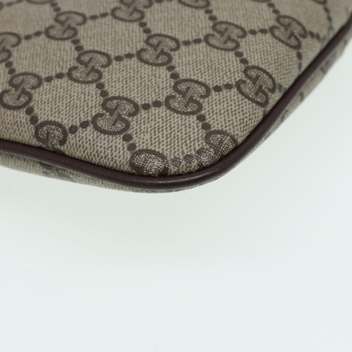 GUCCI GG Canvas Web Sherry Line Shoulder Bag PVC Beige 904 02 047 84424