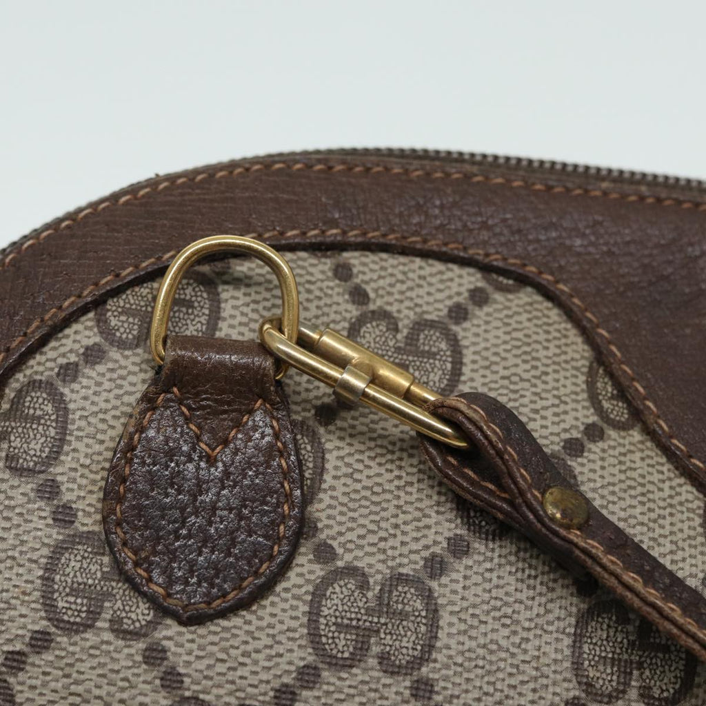 GUCCI GG Canvas Web Sherry Line Shoulder Bag PVC Beige 904 02 047 84424