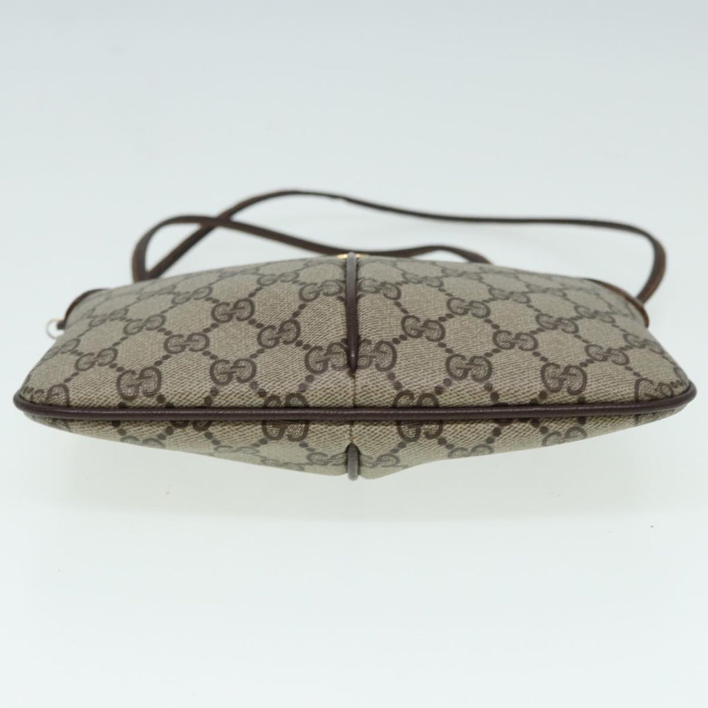GUCCI GG Canvas Web Sherry Line Shoulder Bag PVC Beige 904 02 047 84424
