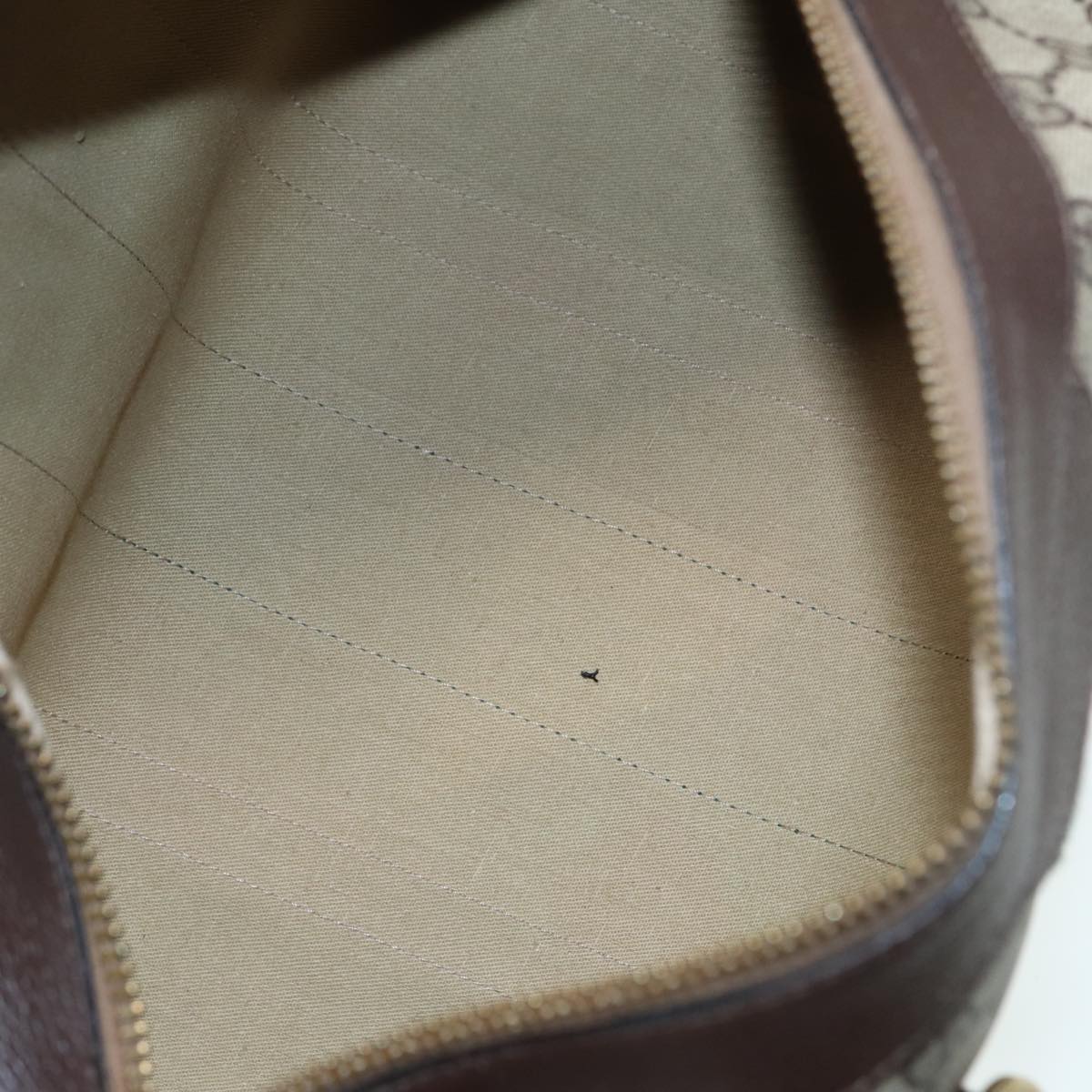 GUCCI GG Canvas Boston Bag PVC Leather Brown 84428