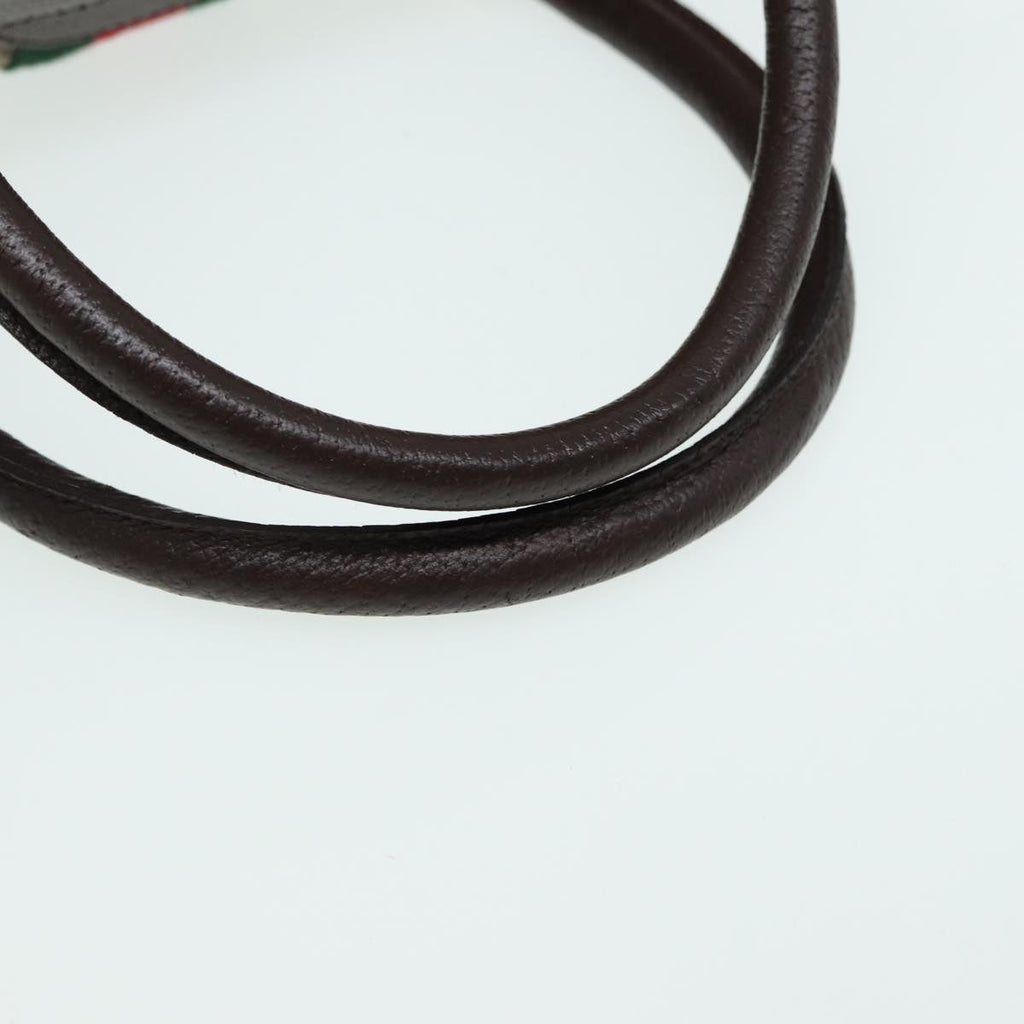 GUCCI GG Canvas Boston Bag PVC Leather Brown 84428