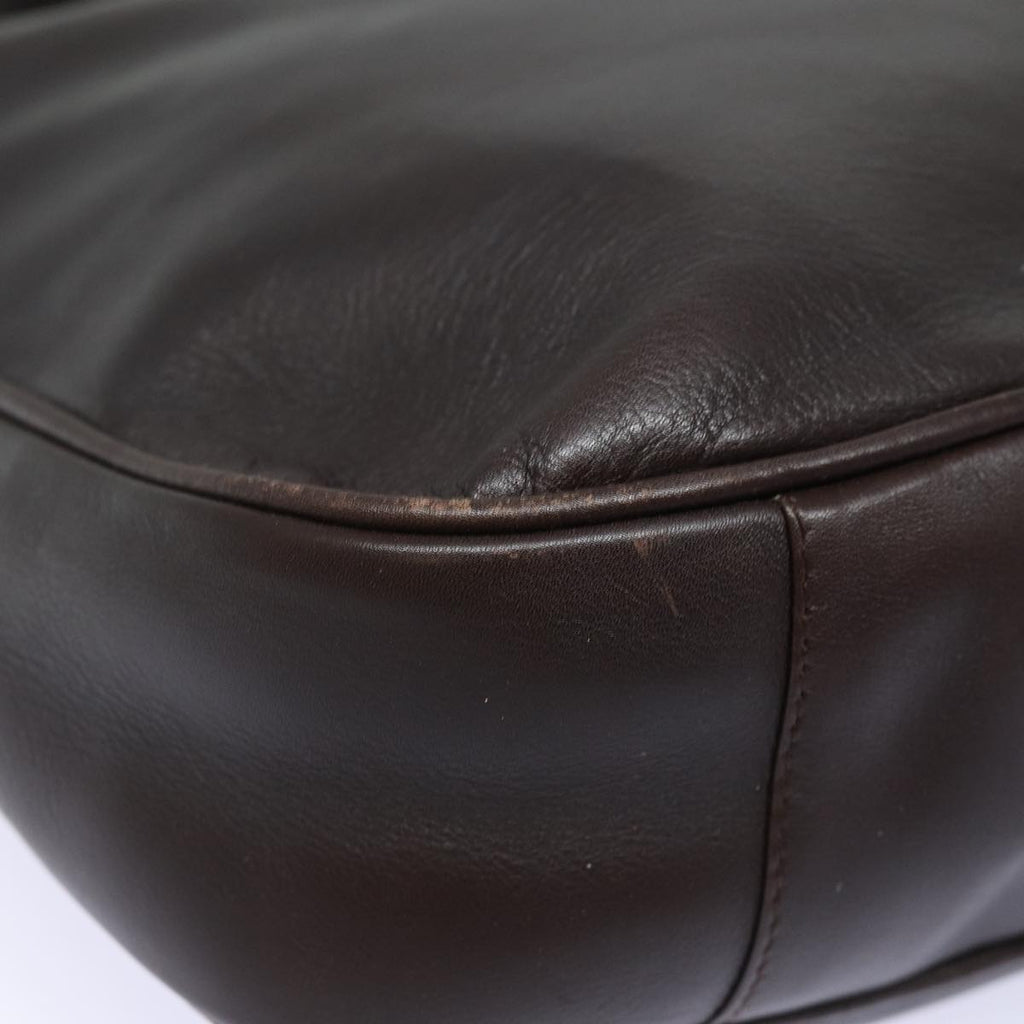 GUCCI Bamboo Shoulder Bag Leather Brown 001 2123 1777 84430