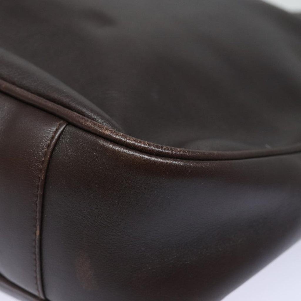 GUCCI Bamboo Shoulder Bag Leather Brown 001 2123 1777 84430