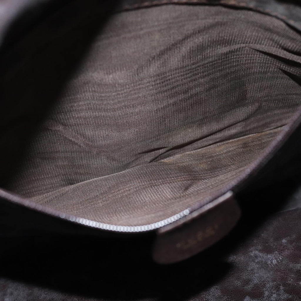 GUCCI Bamboo Shoulder Bag Leather Brown 001 2123 1777 84430