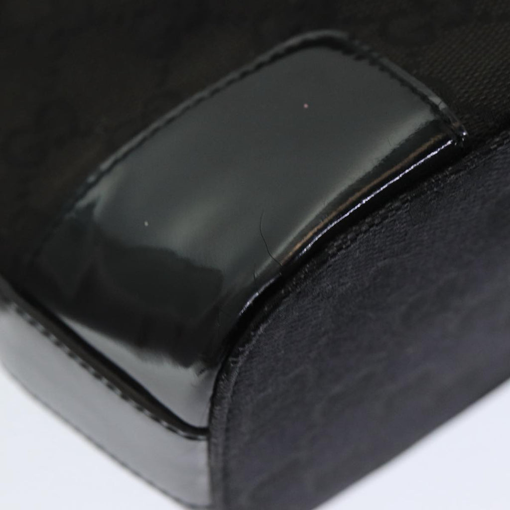 GUCCI GG Canvas Shoulder Bag Black 001 4204 84431