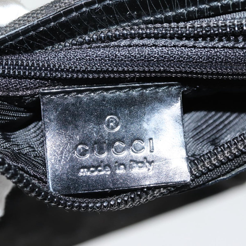 GUCCI GG Canvas Shoulder Bag Black 001 4204 84431