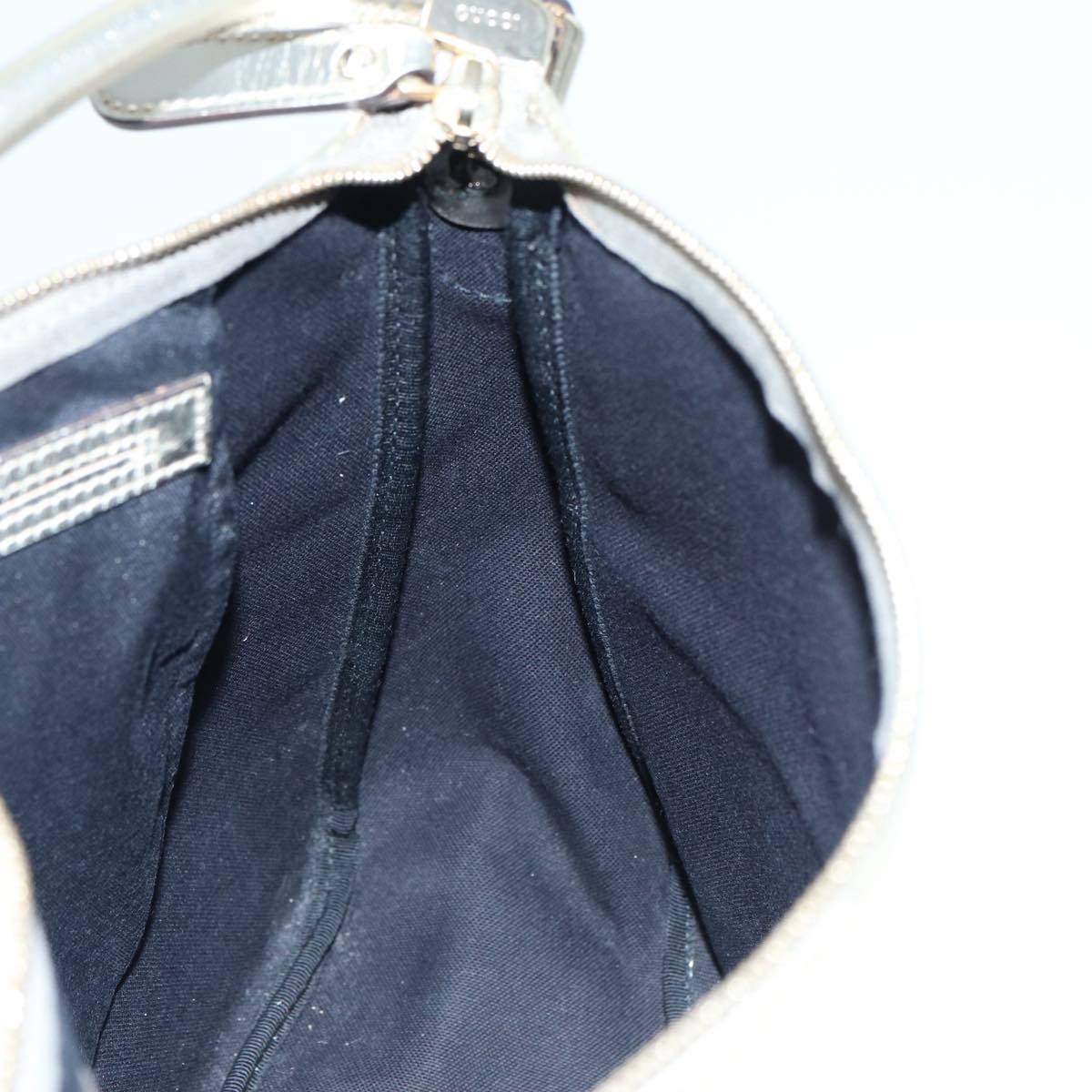 GUCCI GG Canvas Shoulder Bag PVC Leather White 84436