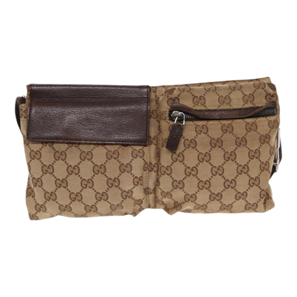 GUCCI GG Canvas Waist bag Beige 28566 84437