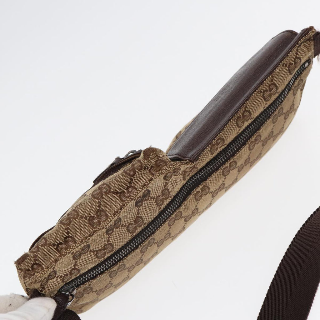 GUCCI GG Canvas Waist bag Beige 28566 84437