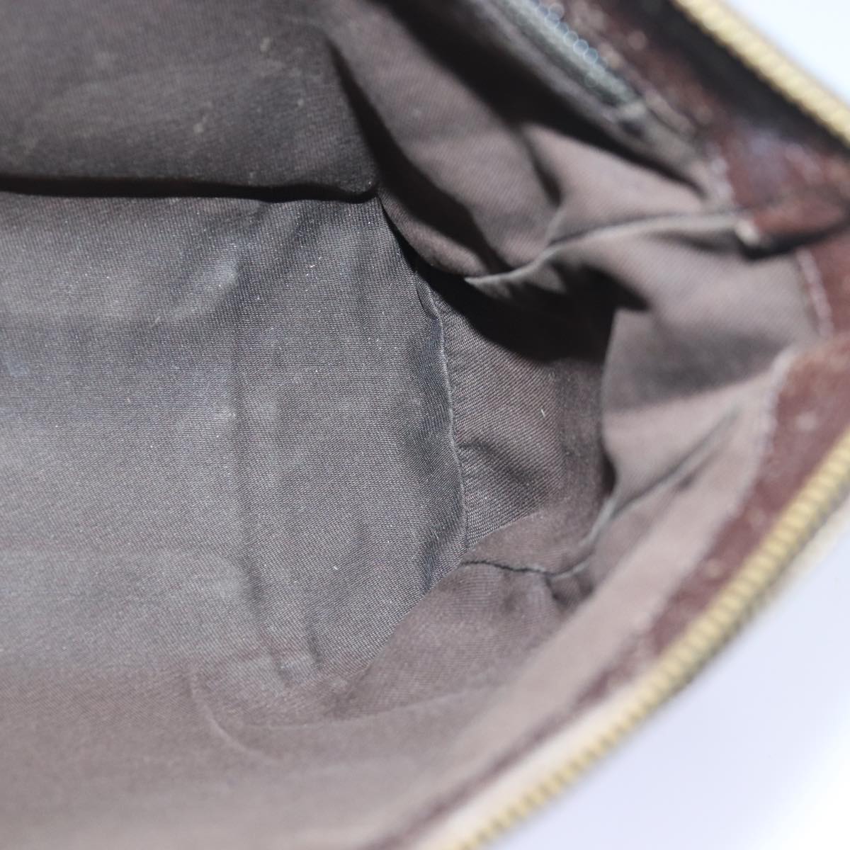 GUCCI GG Canvas Shoulder Bag Beige Brown 114273 84457