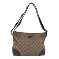 GUCCI GG Canvas Shoulder Bag Beige Brown 114273 84457