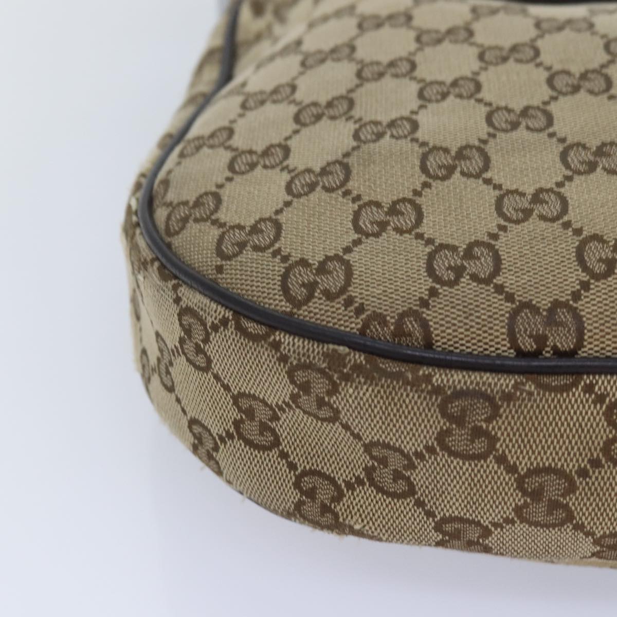 GUCCI GG Canvas Shoulder Bag Beige 122790 84458