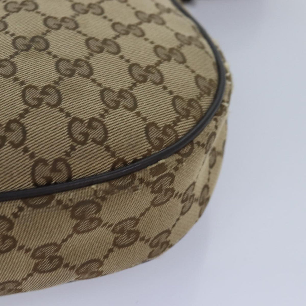 GUCCI GG Canvas Shoulder Bag Beige 122790 84458