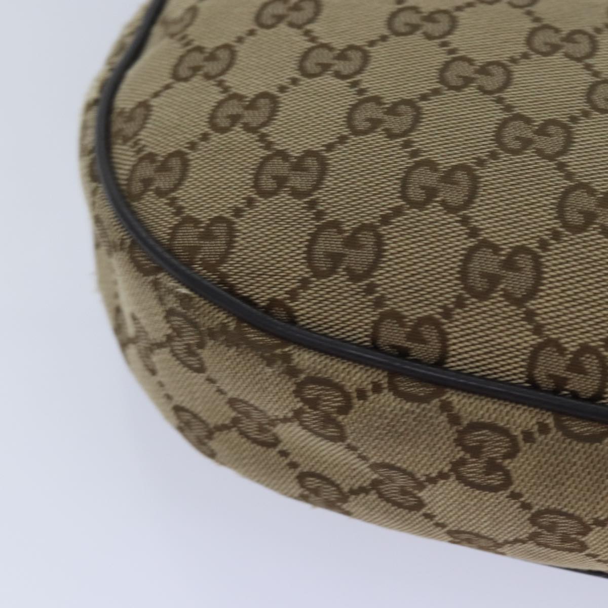 GUCCI GG Canvas Shoulder Bag Beige 122790 84458
