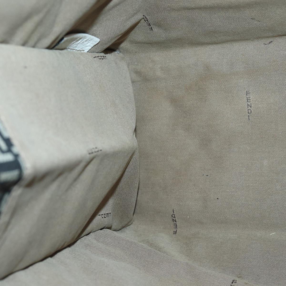 FENDI Zucchino Canvas Tote Bag Brown Gold 84553