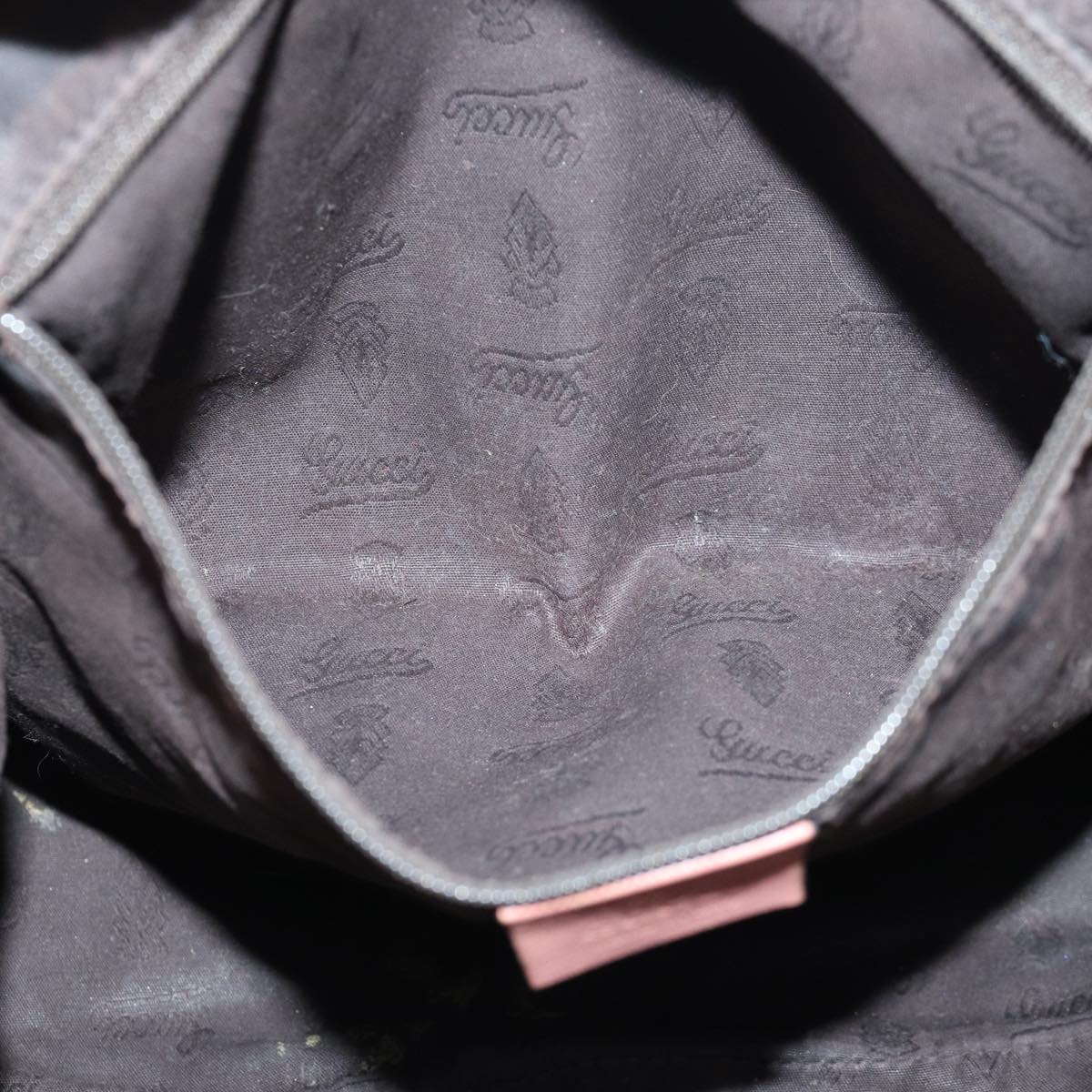 GUCCI GG Canvas Guccissima Hand Bag Leather Pink Gold 247902 84559