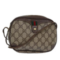 GUCCI GG Supreme Shoulder Bag PVC Leather Beige Red gold 89 02 066 84564