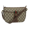GUCCI GG Supreme Web Sherry Line Shoulder Bag PVC Beige 001 754 6177 84567
