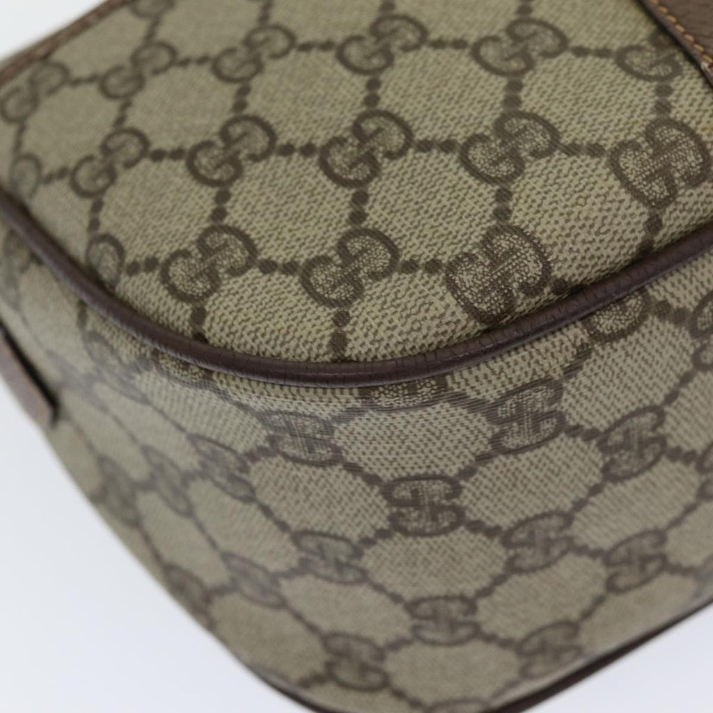 GUCCI GG Supreme Web Sherry Line Shoulder Bag PVC Beige 001 754 6177 84567
