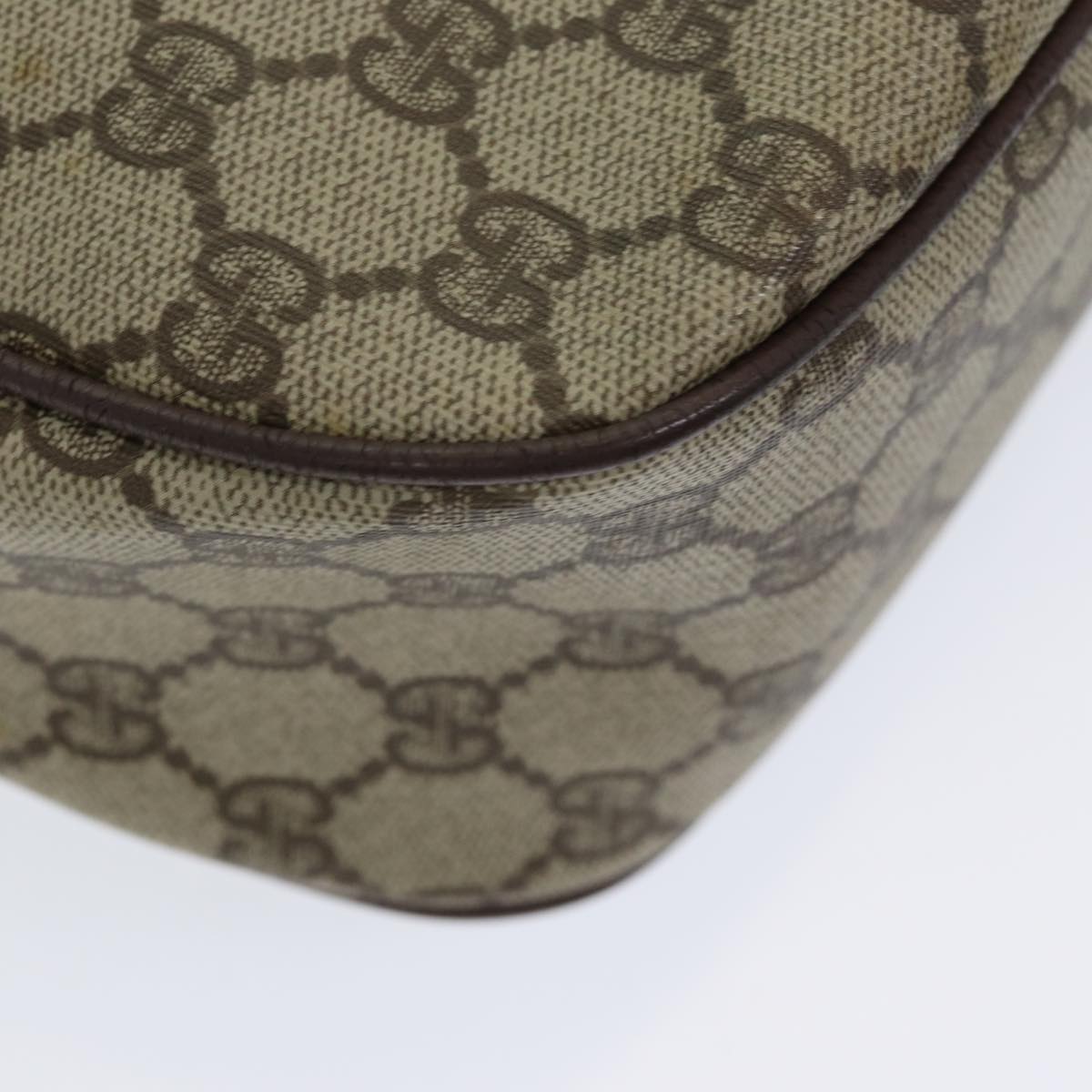 GUCCI GG Supreme Web Sherry Line Shoulder Bag PVC Beige 001 754 6177 84567